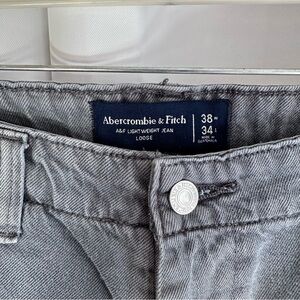 Abercrombie & Fitch A&F Loose fit Gray Jeans size 38x34